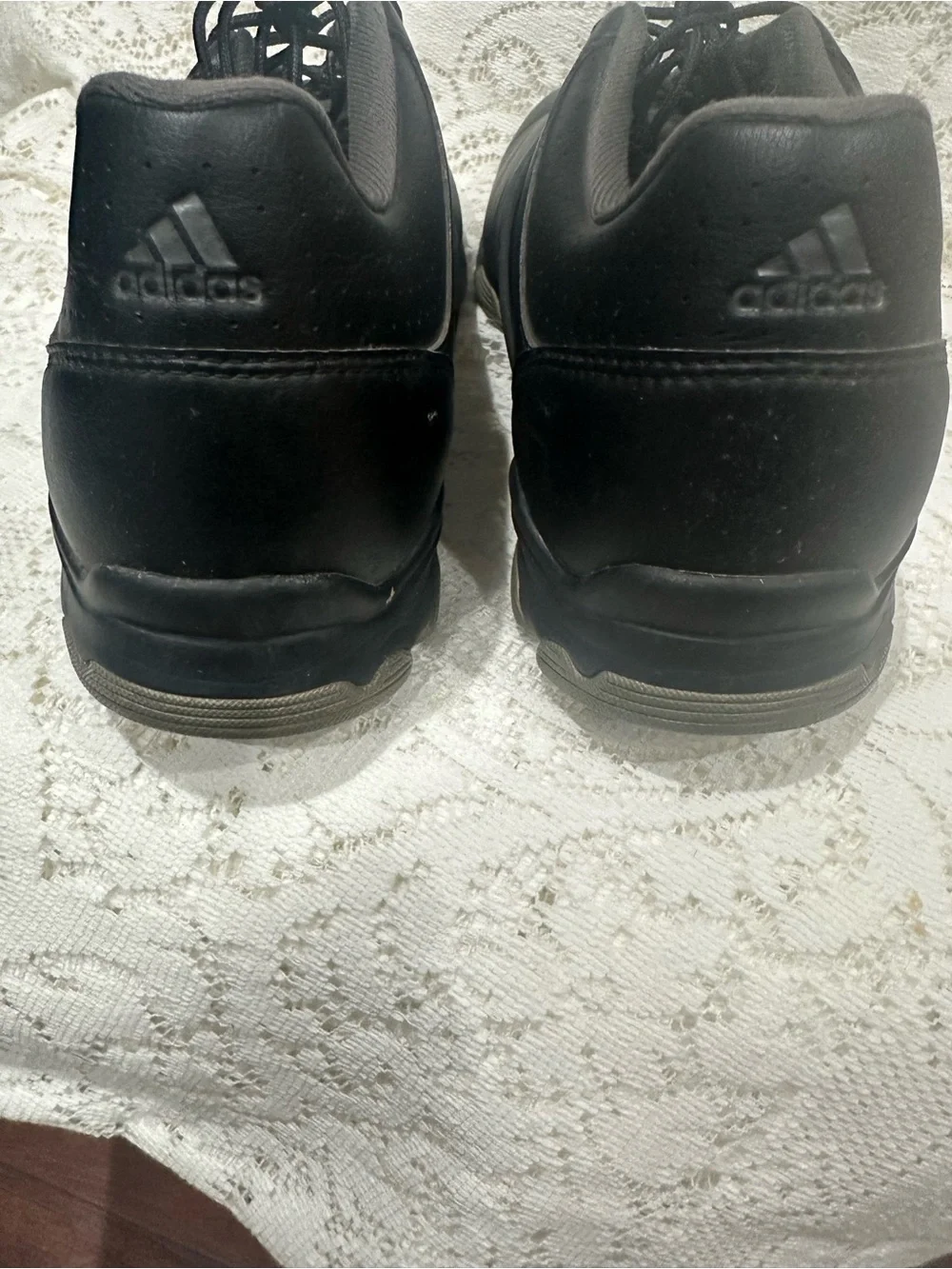Adidas Men's Black Lace-Up golf Shoes - Classic spikes size 11